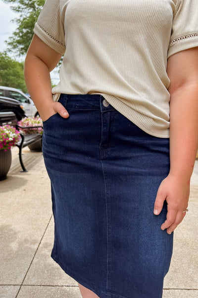 Annalee Denim Midi Skirt