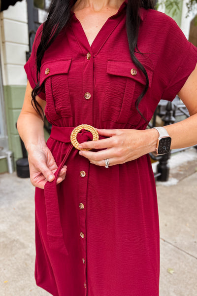 Rita Dress - Burgundy