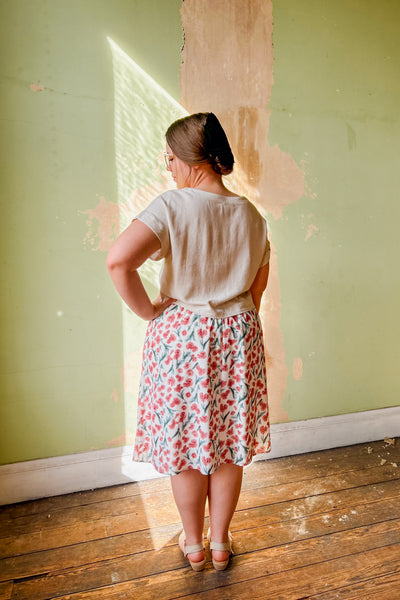 Midi Floral Skirt