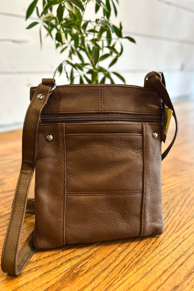 Leather Crossbody - Brown