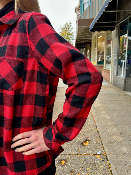 Sherpa Lined Flannel Shirt