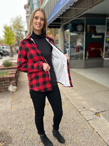 Sherpa Lined Flannel Shirt