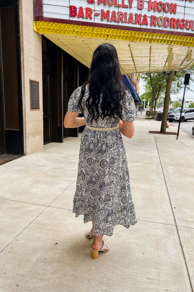 Alanna Blue Midi Dress