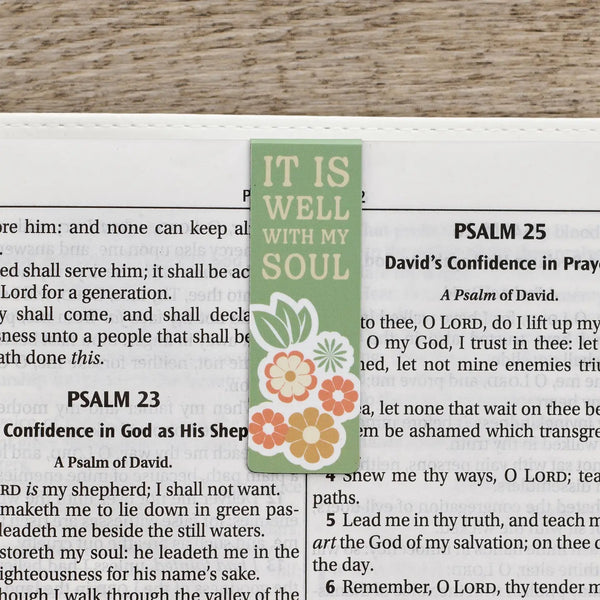 Magnetic Bookmark - It is Well