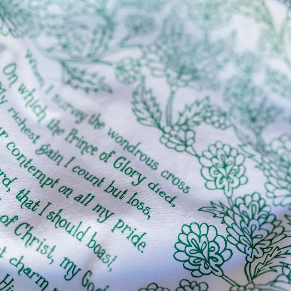 Hymn Tea Towel - When I Survey