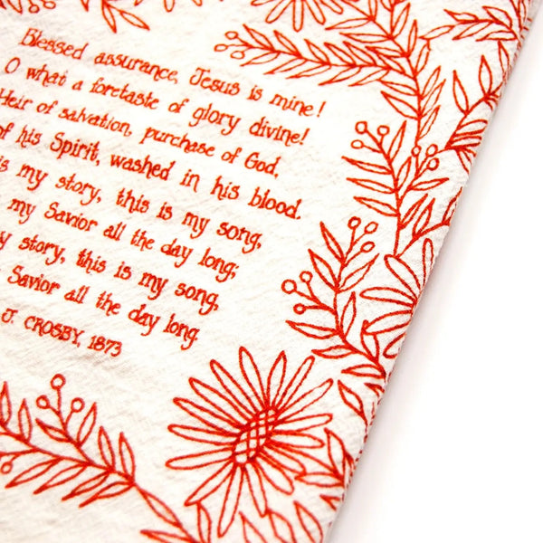 Hymn Tea Towel - Blessed Assurance