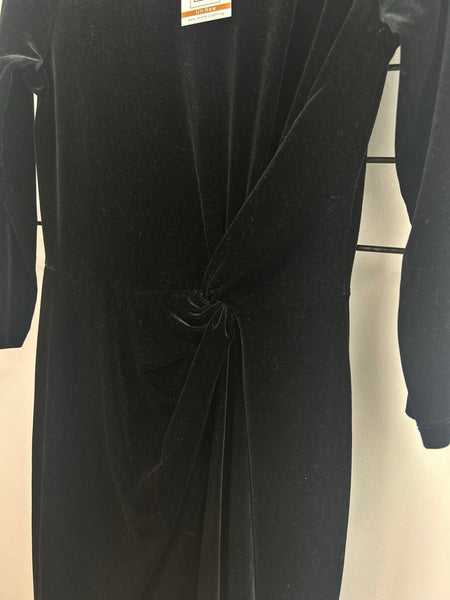 Size XSmall Black Velvet Pencil Dress