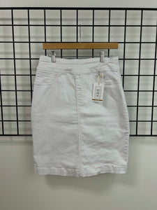 Size 8 White Denim Skirt