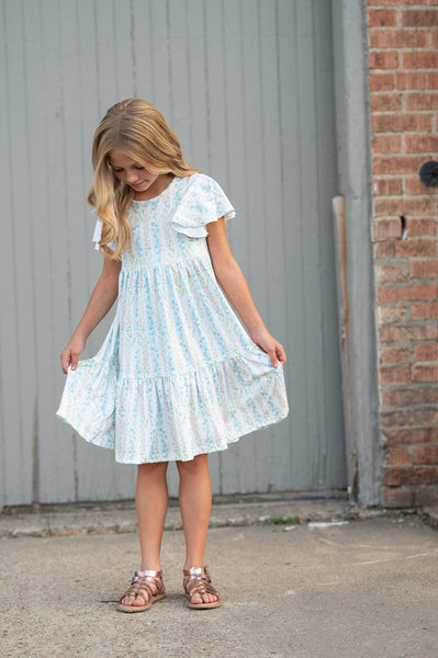 Emmy Girls Twirl Dress - Pastel Floral