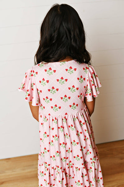 Emmy Strawberry Girls Twirl Dress