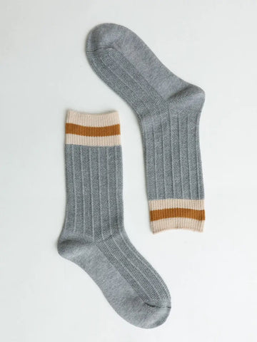 Color Block Socks - Grey