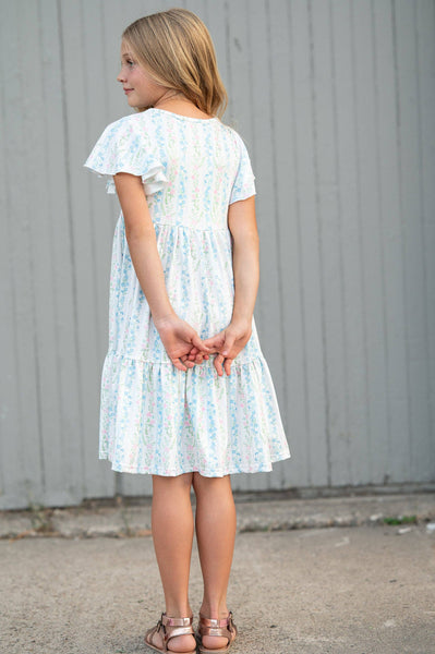 Emmy Girls Twirl Dress - Pastel Floral