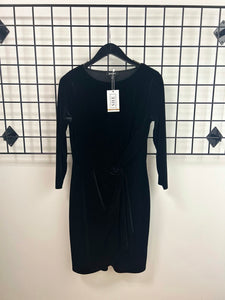 Size XSmall Black Velvet Pencil Dress