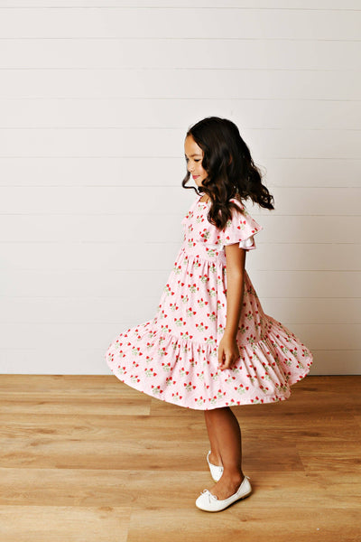 Emmy Strawberry Girls Twirl Dress