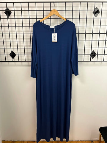 Size 3X Blue Sheath Maxi Dress