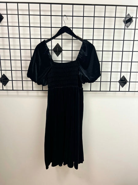 Size XSmall Black Velvet Dress