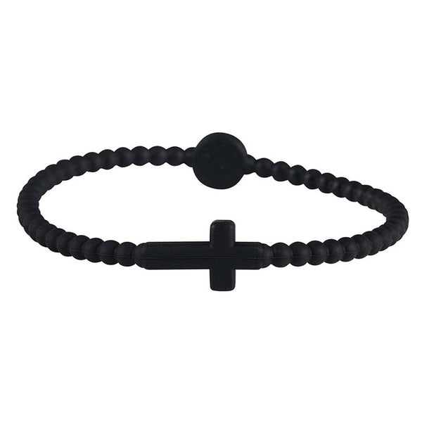 Silicone Cross Bracelet