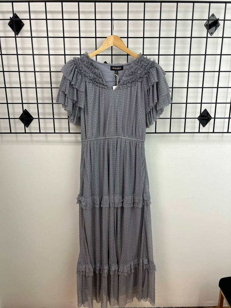 Size Medium Blue Ruffle Dress