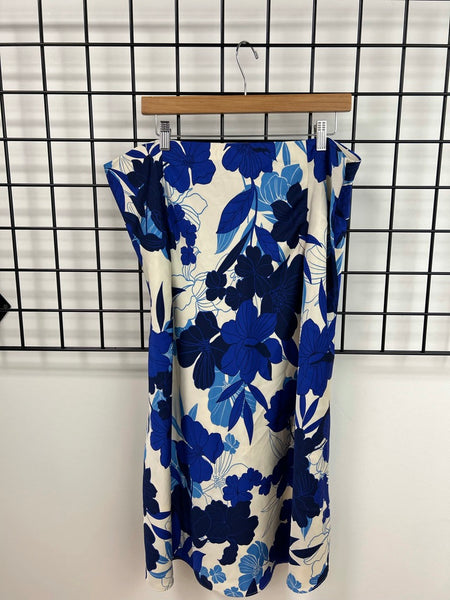 Size XXL Blue Floral Skirt