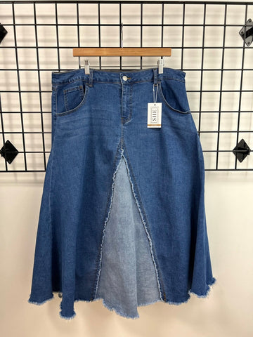 Size 18 Long Denim Skirt