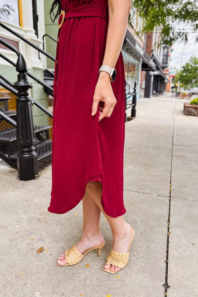 Rita Dress - Burgundy