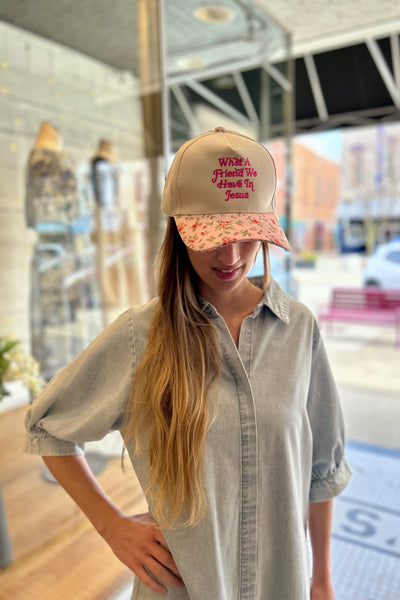 What a Friend Hat - Floral