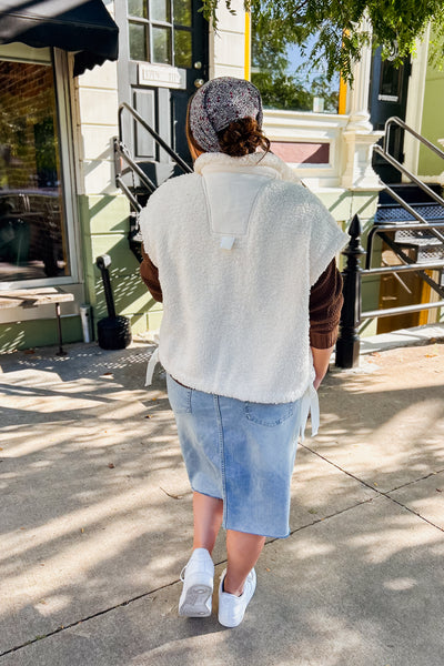 Cozy Sherpa Vest - Ivory