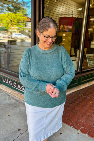 Cassey Cozy Top - Ash Jade