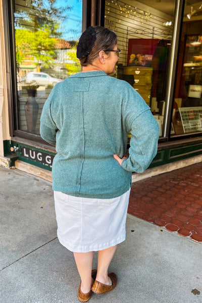 Cassey Cozy Top - Ash Jade