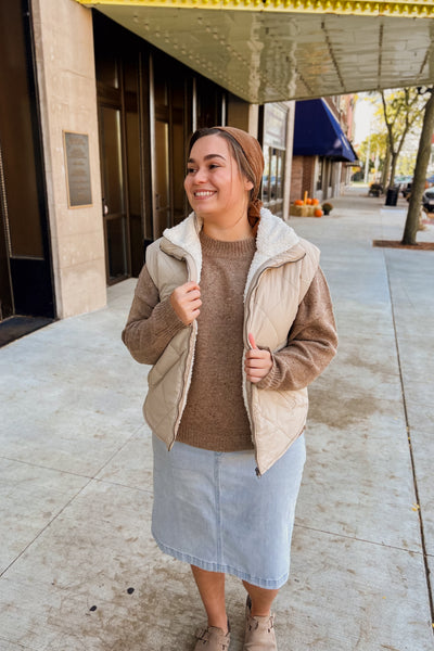 Speckled Sweater - Brown