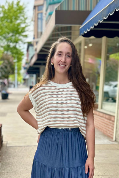 Stripe Sweater Top