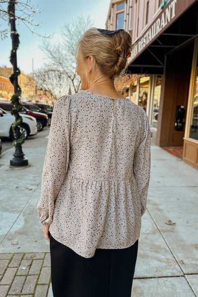 Paisley Top - Taupe