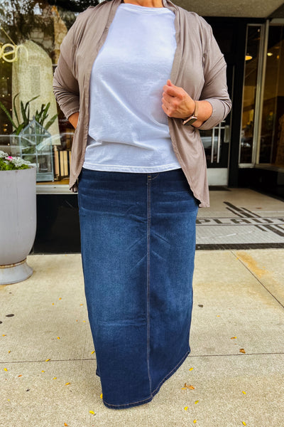 Annabelle Denim Skirt - Dark Indigo