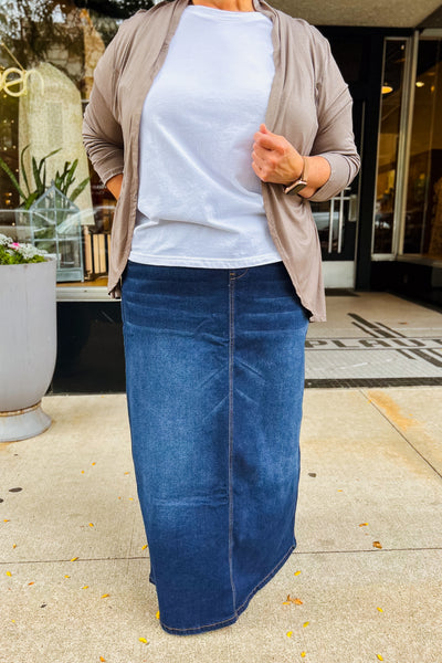 Annabelle Denim Skirt - Dark Indigo