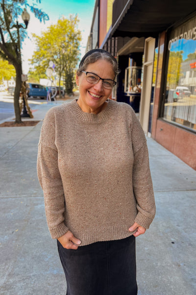 Speckled Sweater - Brown