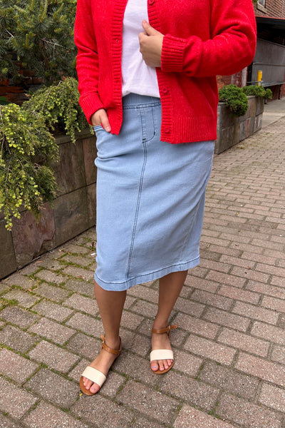 Amanda Denim Skirt - Light Wash