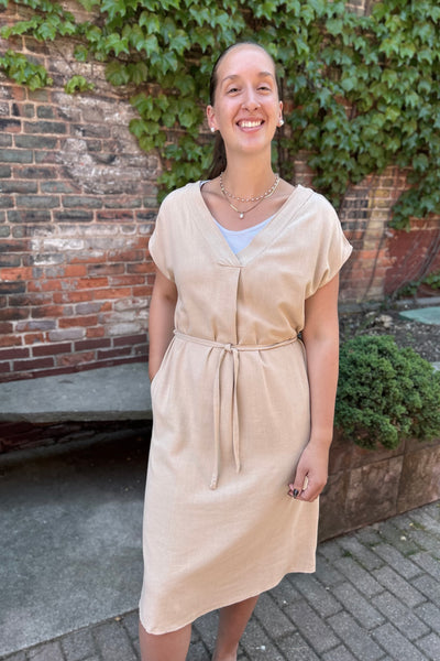 Gina V-Neck Midi Dress
