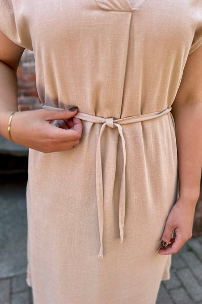 Gina V-Neck Midi Dress
