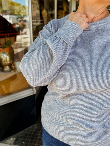 Cassey Cozy Top - Grey