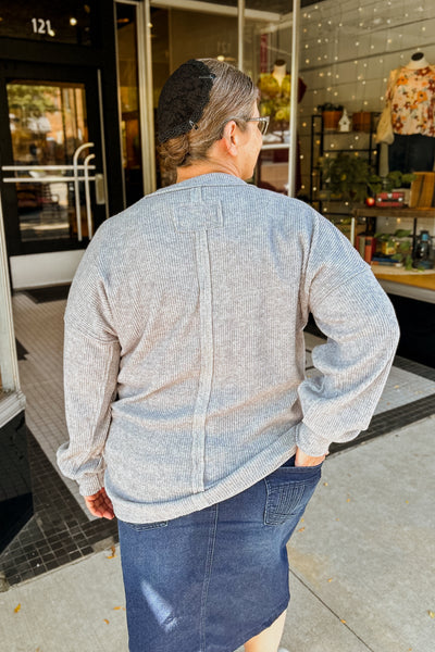 Cassey Cozy Top - Grey