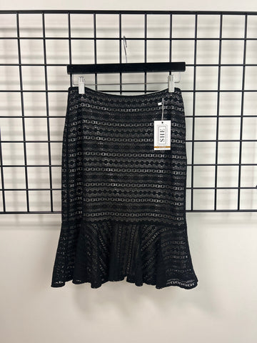 Size Small Black Crochet Skirt