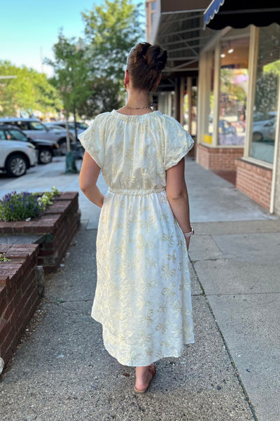 Grace Embroidered Midi Dress