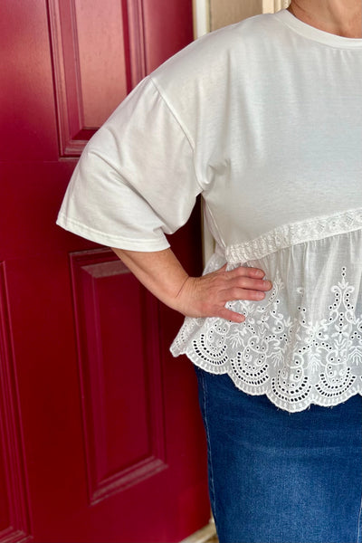 Bethany Lace Hem Top