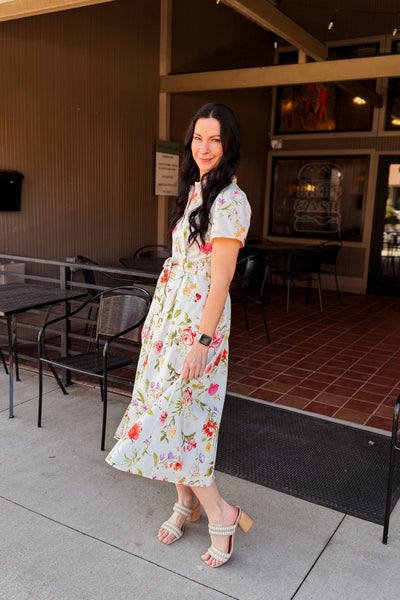 Meadow Floral Shirt Dress
