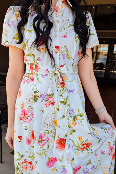 Meadow Floral Shirt Dress