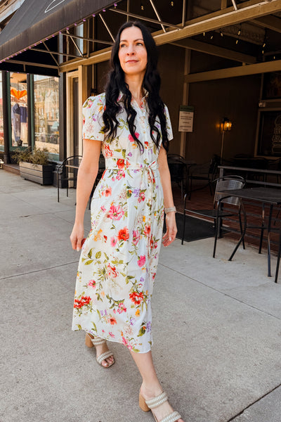 Meadow Floral Shirt Dress