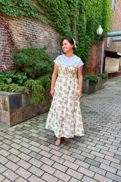 Autumn Bloom Midi Dress