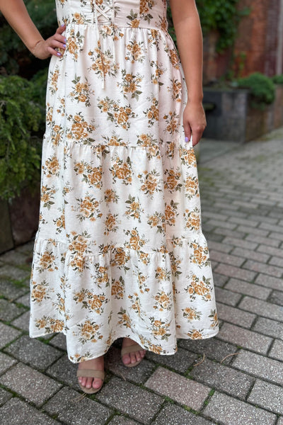 Autumn Bloom Midi Dress
