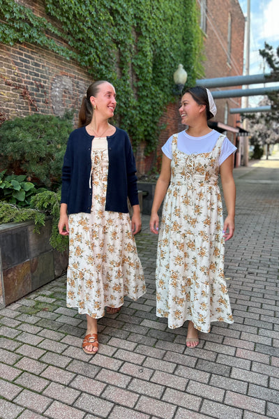Autumn Bloom Midi Dress