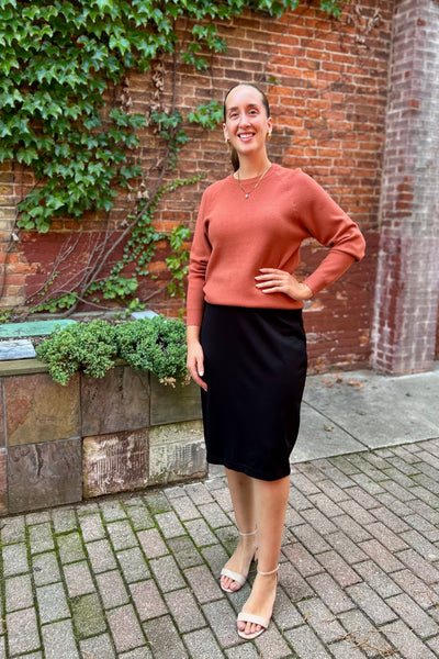Soft Knit Sweater - TerraCotta